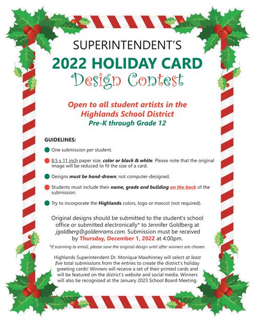 Card Contest Flyer